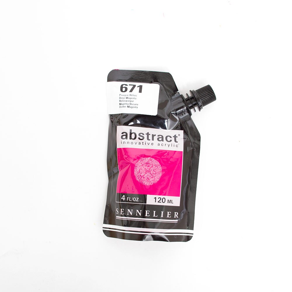 Abstract, Acrylic, Art & School, 120ml, Satin, 242861, Deep Magenta